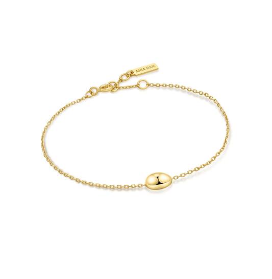  Wanderer - Gliederarmbänder - Silber / 14kt GP - 18,5cm